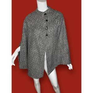 Nolan Miller Glamour Style Womens One Size Cloak Jacket Coat Woven Classic